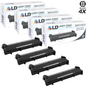 Ld Compatible Dell 593-Bbkc / Cvxgf Set of 4 Black Laser Toner Cartridges for Dell E310dw E514dw E515dn E515dw - All