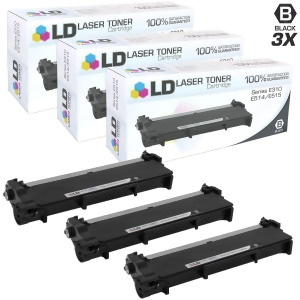 Ld Compatible Dell 593-Bbkc / Cvxgf Set of 3 Black Laser Toner Cartridges for Dell E310dw E514dw E515dn E515dw - All