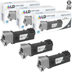 Ld Compatible Xerox 106R01597 Set of 3 High Yield Black Toner Cartridges for Xerox Phaser 6500 WorkCentre 6505 - All
