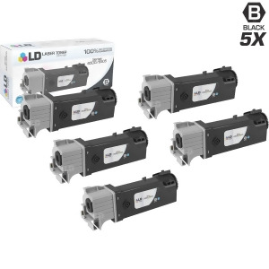 Ld Compatible Xerox 106R01597 Set of 5 High Yield Black Toner Cartridges for Xerox Phaser 6500 WorkCentre 6505 - All