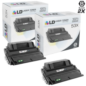 Ld Compatible Replacement Laser Toner Cartridges for Hewlett Packard Q7553x 53X High-Yield Black 2 Pk for LaserJet M2727 Mfp M2727 nf Mfp M2727nfs Mfp