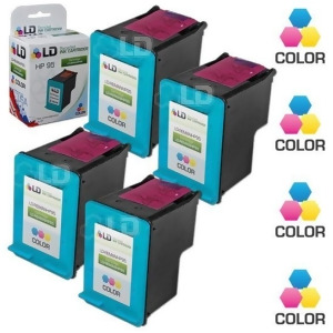 Ld Remanufactured Replacements for Hp 95 C8766wn Pack of 4 Color Ink Cartridges for DesignJet DeskJet OfficeJet Psc PhotoSmart Series - All