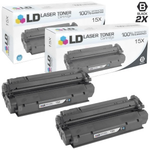 Ld Compatible Replacement for Hp 15X C7115x Pack of 2 High Yield Black Toner Cartridges for LaserJet 1200 1220 3300 3310 3320 3330 3380 - All