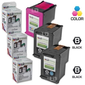 Ld Remanufactured Replacement for Hp 60Xl High Yield Ink Cartridges 2 Cc641wn Black 1 Cc644wn Tri-Color for DeskJet Envy PhotoSmart Series - All