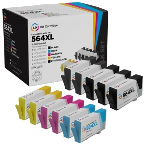 Ld Remanufactured Replacements for Hp 564Xl Set of 11 High Yield Ink Cartridges 3 Cn684wn Black 2 Cb322wn Photo Black 2 Cb323wn Cyan 2 Cb324wn Magenta