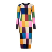 PATCHWORK PRINT MIDI DRESS PATCHWORK PRINT MIDI DRESS