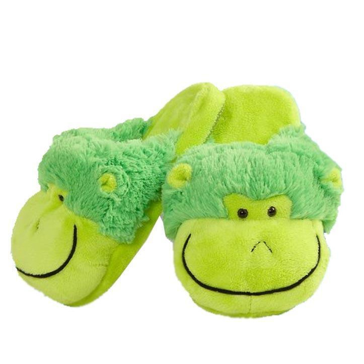 My Pillow Pets Neon Monkey Slippers