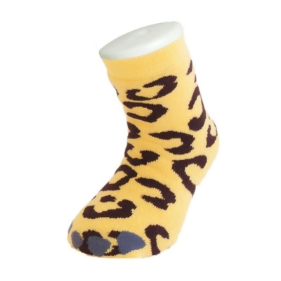 Kids Wild Slipper Socks: Leopard 