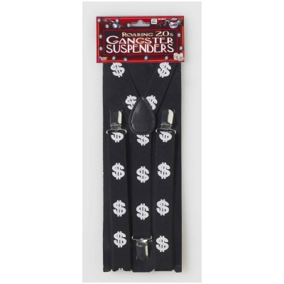 Gangster Dollar Suspenders Costume Accessory 