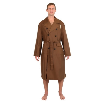 Doctor Who 10th Doctor Brown Trench Coat Styled Men's Robe 