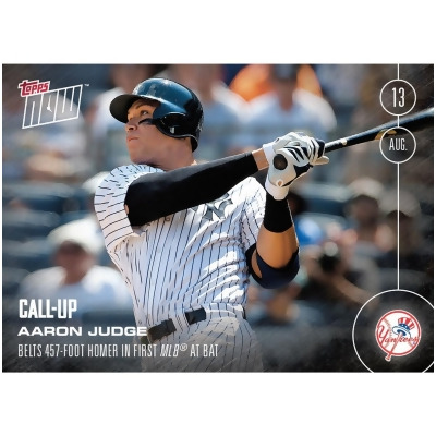 NY Yankees, Aaron Judge (Call-Up) MLB Topps NOW Card 353 