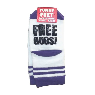 Funny Feet Toddler Socks: Free Hugs 