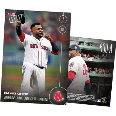 MLB Boston Red Sox David Ortiz #530A Topps NOW Trading Card 