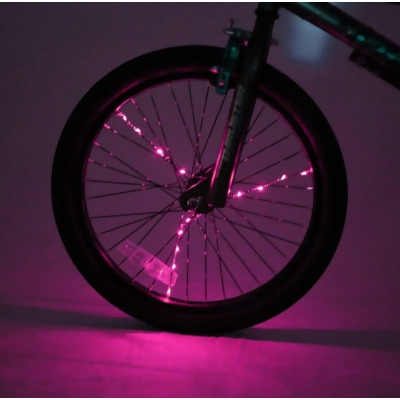 Spoke Brightz LED Bicycle Spoke Accessory, Pink 