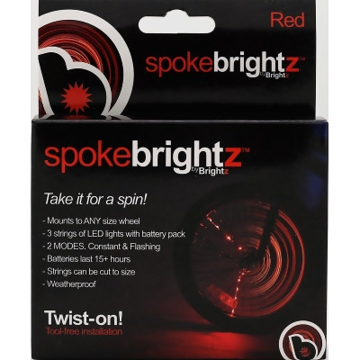 Spoke Brightz LED Bicycle Spoke Accessory, Red 
