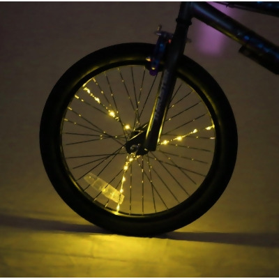Spoke Brightz LED Bicycle Spoke Accessory, Gold 