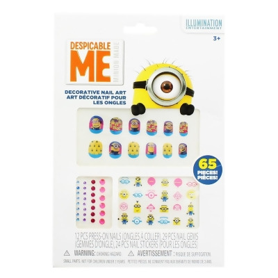 Despicable Me Minions 65-Piece Decorative Nail Art Kit 