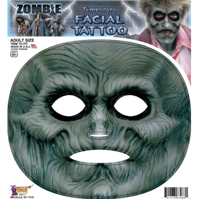 Zombie Temporary Facial Tattoo Costume Accessory 