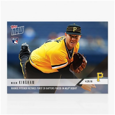 Pittsburgh Pirates MLB Nick Kingham TOPPS NOW Trading Card #141 