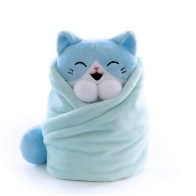 Purritos XL 12 Inch Cat In Blanket Plush - Tuna 