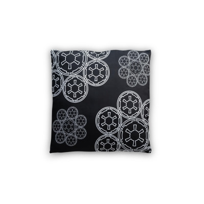 Star Wars Throw Pillow | Empire Imperial Symbol Cluster Design | 20 x 20 Inches 