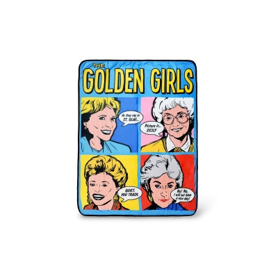 Golden Girls Pop-Art Throw Blanket | Golden Girls Quotes | 60 x 45 Inches 