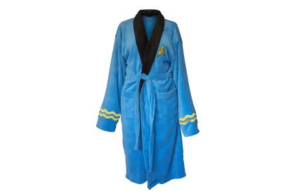 Star Trek Spock Fleece Bathrobe for Adults | One Size Fits Most 
