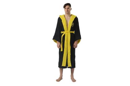Harry Potter Hufflepuff Hooded Bathrobe for Adults | One Size Fits Most 