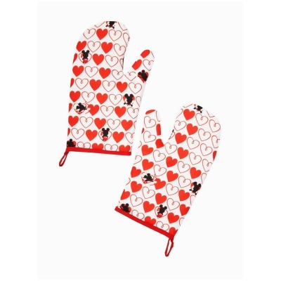 Disney Mickey Mouse Red Heart Series Oven Mitts | 2 Pack 