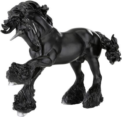 Breyer Traditional 1:9 Scale Model Horse | Obsidian Unicorn Stallion 
