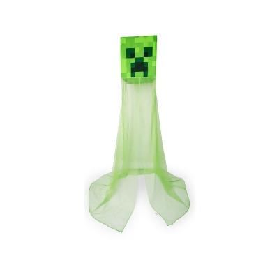 Minecraft Green Creeper Kids Bed Canopy, Hanging Curtain Netting 