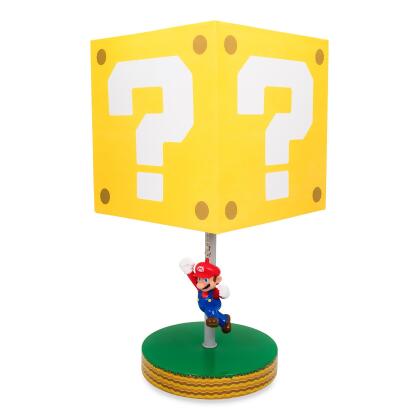 Super Mario Bros Question Block with Mario Lamp