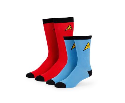 Star Trek: The Original Series Spock Mens & Uhura Womens Sock Set | 2 Pairs 