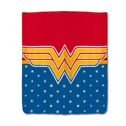 DC Comics Wonder Woman Shower Curtain | 71 x 71 Inches 