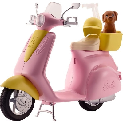 Barbie Pink Moped Scooter with Puppy 