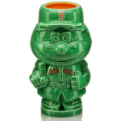 Geeki Tikis MLB Mascot Ceramic Mug | Boston Red Sox, Wally the Green Monster 