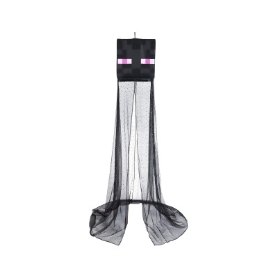 Minecraft Enderman Kids Bed Canopy for Ceiling, Hanging Curtain Netting 
