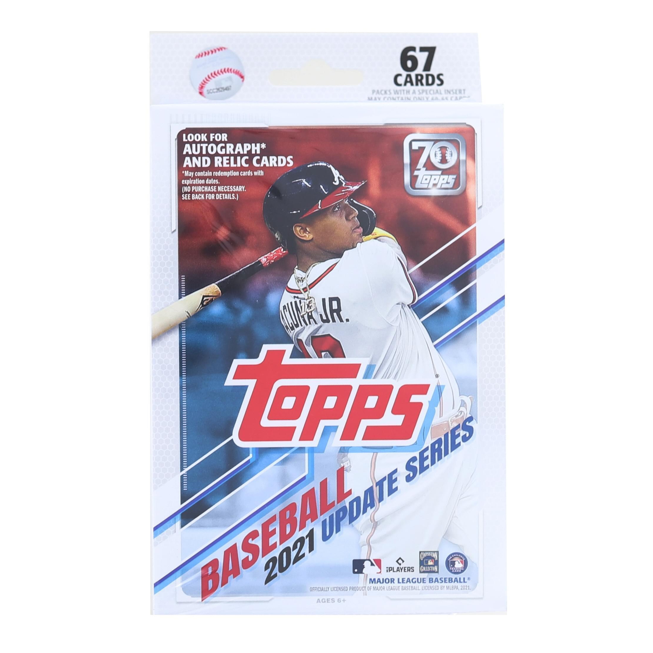 MLB 2021 Topps Baseball Update Series Hanger Pack | 67 Cards