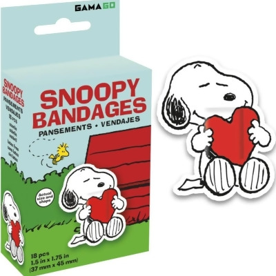 Peanuts Snoopy Self-Adhesive Bandages | 18 Count 