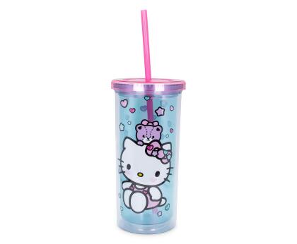 Sanrio Hello Kitty Face Carnival Cup With Lid and Topper Straw | Holds 24  Ounces