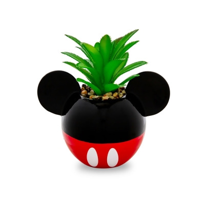 Disney Mickey Mouse 3-Inch Ceramic Mini Planter with Artificial Succulent 