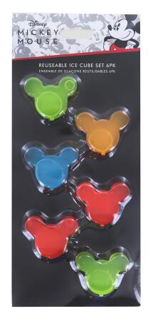 Disney Mickey Mouse 6 Piece Reuseable Ice Cube Set 