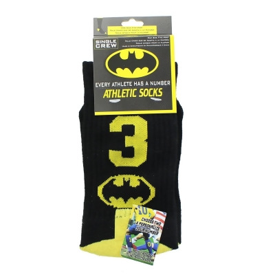 DC Comics Batman #3 Boy Athletic Crew Socks 