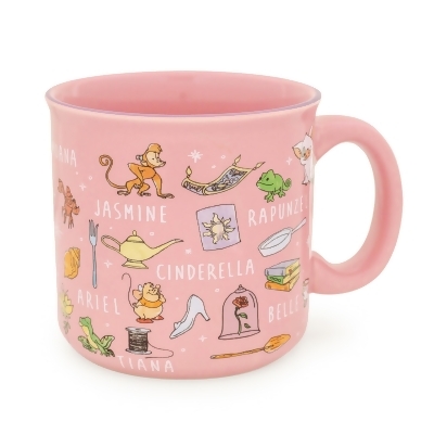 Disney Princess Icons Ceramic Camper Mug | Holds 20 Ounces 