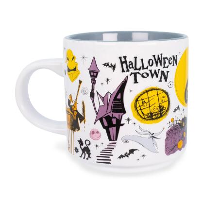 Disney The Nightmare Before Christmas Allover Icons Ceramic Stacking Mug | Holds 13 Ounces 