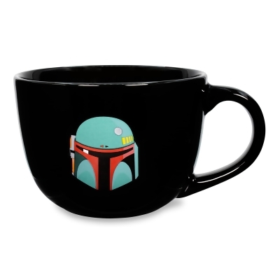 Star Wars: The Mandalorian Boba Fett Ceramic Soup Mug | Holds 24 Ounces 