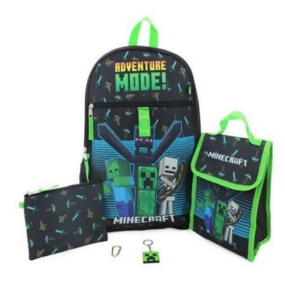 Minecraft Adevnture Mode 5 Piece 16 Inch Backpack Set 