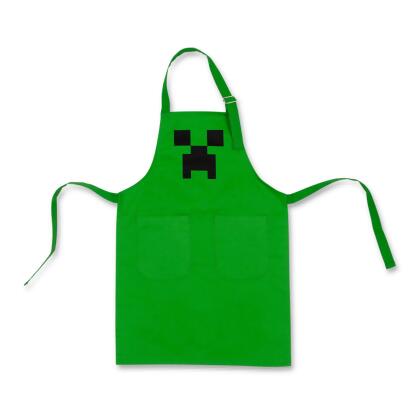 Minecraft Green Creeper Youth Kitchen Cooking Apron 