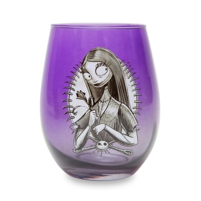 Disney The Nightmare Before Christmas Sally Purple Stemless Wine Glass 