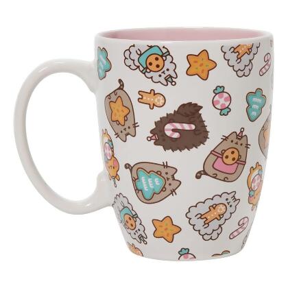 Pusheen Christmas Cookie & Friends 12 Ounce Stoneware Mug 